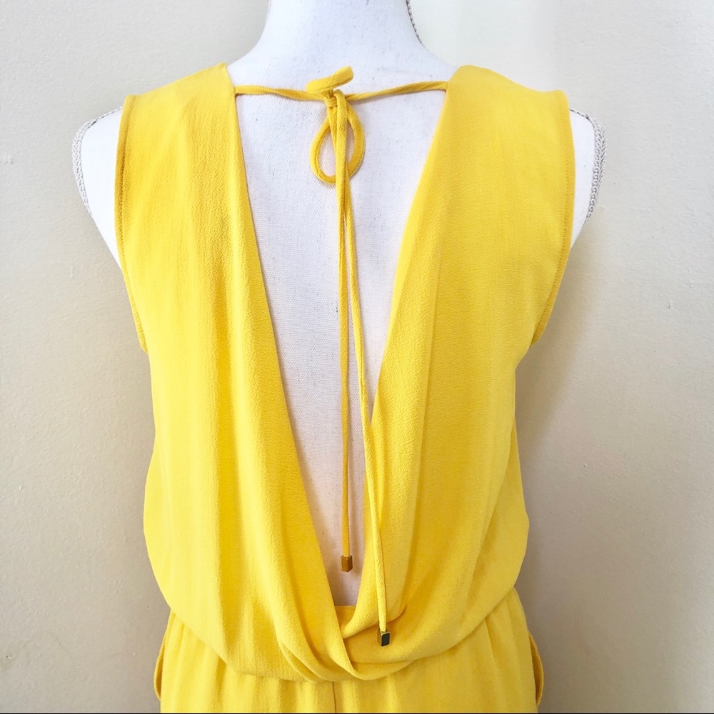 Zara | Yellow Open Back Romper S - Picture 5 of 8